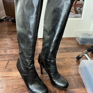 Franco Sarto Black Heeled Boots